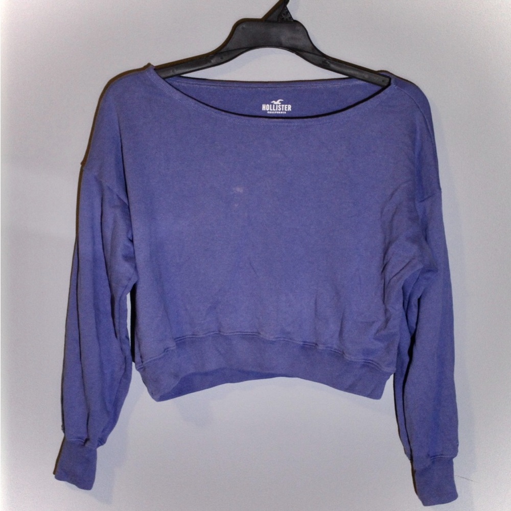 Hollister Lavender Cropped Pullover
